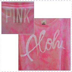 VS PINK 🌸ALOHA TIE DYE TANK ~L